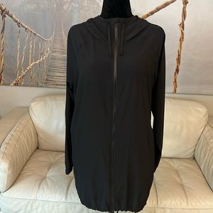 Zella Lightweight Jacket Hooded with adjustable waist and tail. Med